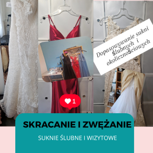 POPRAWKI BIELANY WAWA suknia